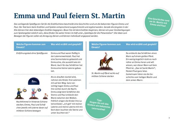 Produktbild: Emma und Paul feiern St. Martin. Erz&auml;hlschienen-Figurenset