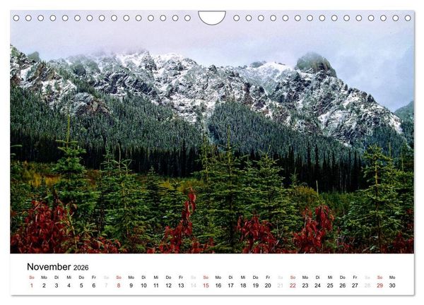 Produktbild: Kanadische Landschaften 2026 (Wandkalender 2026 DIN A4 quer), CALVENDO Monatskalender