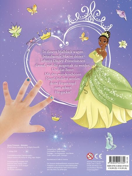 Produktbild: Disney Prinzessin: Malzauber - Mit bunten Nagelstickern!