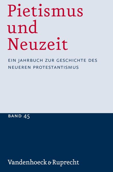 Produktbild: Pietismus und Neuzeit Band 45 - 2019