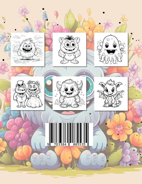 Produktbild: Monster Malbuch ab 4 Jahren