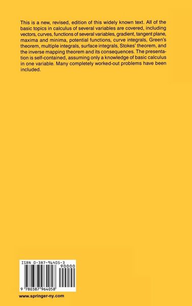 Produktbild: Calculus of Several Variables