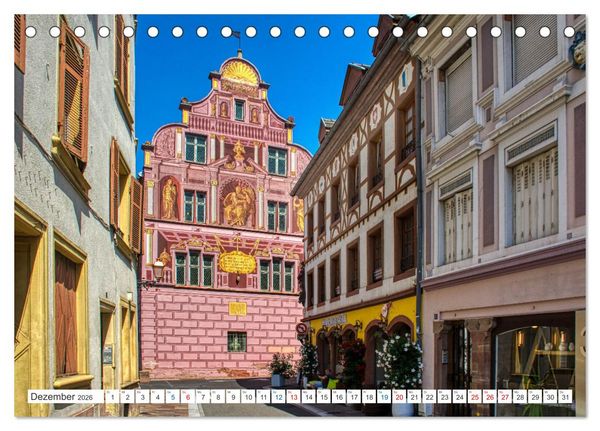Produktbild: Mulhouse - Das s&uuml;dliche Tor der els&auml;ssischen Weinstra&szlig;e (Tischkalender 2026 DIN A5 quer), CALVENDO Monatskalender