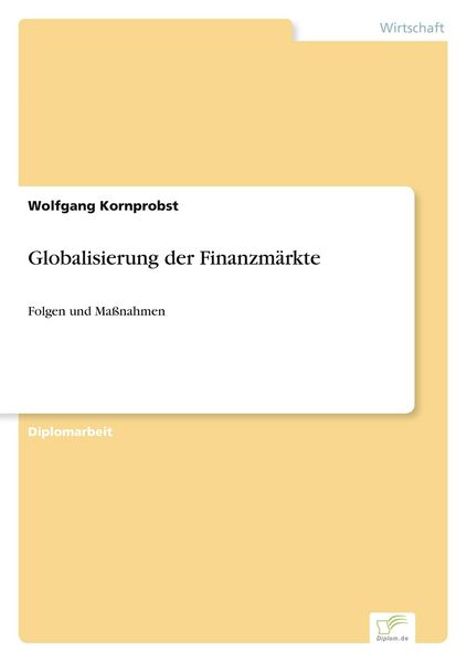 Produktbild: Globalisierung der Finanzm&auml;rkte