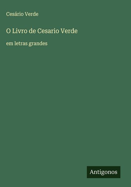 Produktbild: O Livro de Cesario Verde