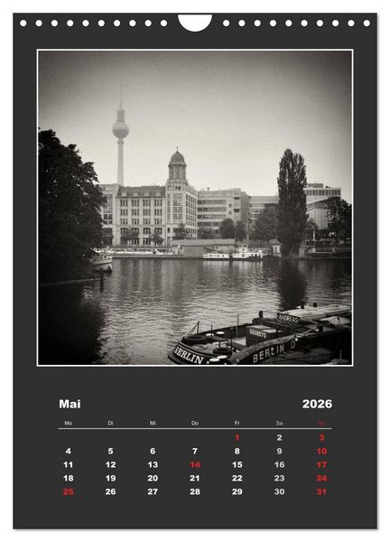 Produktbild: Berlin - Portrait einer Stadt (Wandkalender 2026 DIN A4 hoch), CALVENDO Monatskalender