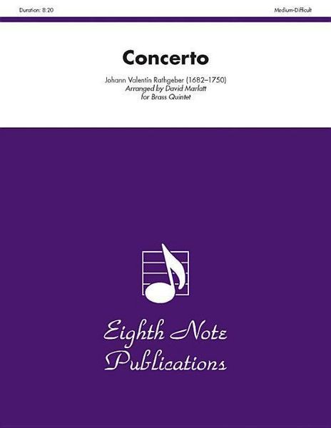 Produktbild: Rathgeber, J: Concerto