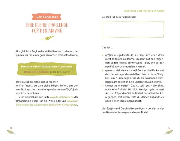 Nachhaltig leben – Die Challenge