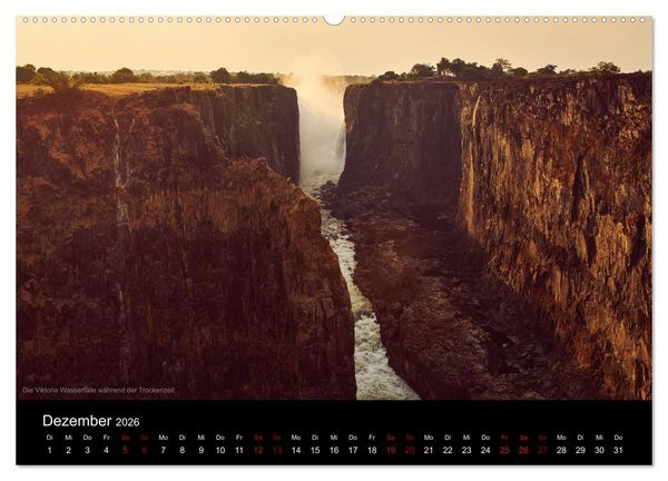 Produktbild: SAMBIA IM HERZEN AFRIKAS (hochwertiger Premium Wandkalender 2026 DIN A2 quer), Kunstdruck in Hochglanz