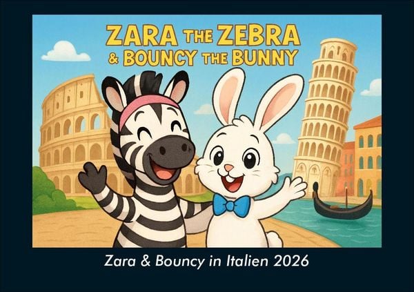Produktbild: Zara & Bouncy in Italien 2026 Fotokalender DIN A5