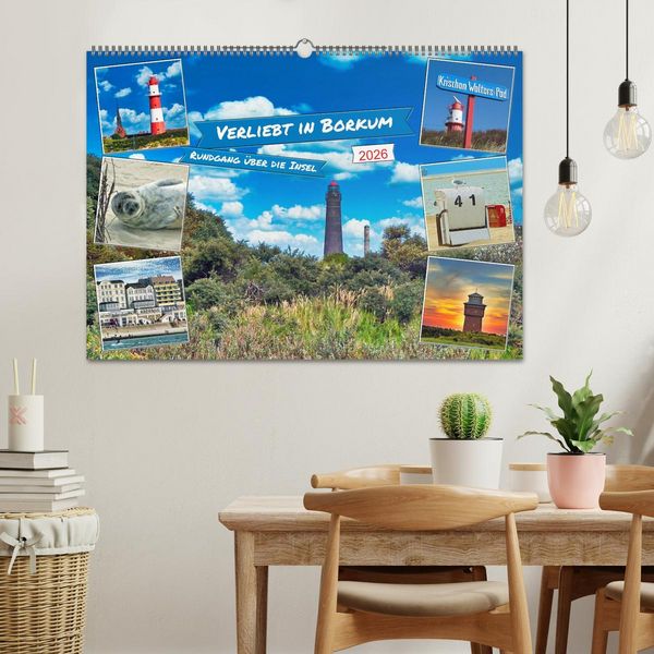 Produktbild: Verliebt in Borkum (Wandkalender 2026 DIN A2 quer), CALVENDO Monatskalender