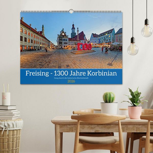 Produktbild: Freising - 1300 Jahre Korbinian (Wandkalender 2026 DIN A2 quer), CALVENDO Monatskalender