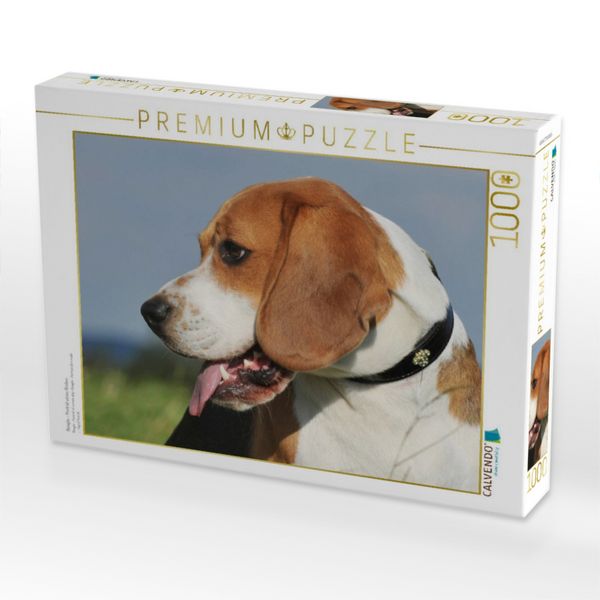Produktbild: CALVENDO Puzzle Beagle - Portr&auml;t eines R&uuml;den | 1000 Teile Lege-Gr&ouml;&szlig;e 64x48cm Foto-Puzzle f&uuml;r gl&uuml;ckliche Stunden