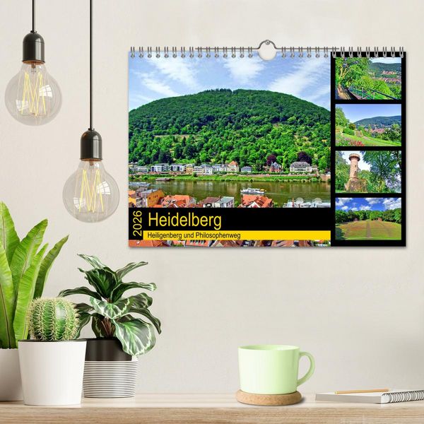 Produktbild: Heidelberg - Heiligenberg und Philosophenweg (Wandkalender 2026 DIN A4 quer), CALVENDO Monatskalender