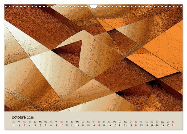 Produktbild: Art nuances de brun (Calendrier mural 2026 DIN A3 vertical), CALVENDO calendrier mensuel