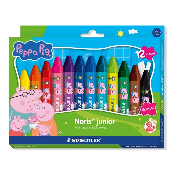 Produktbild: STADTLER Wachsmalstift Noris&reg; junior Peppa Pig - Wachsmalkreide im 12er Etui Noris&reg; junior 224