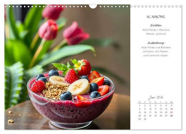 Produktbild: Superfood Power - Gesunde und leckere Superfood-Snacks (Wandkalender 2026 DIN A3 quer), CALVENDO Monatskalender