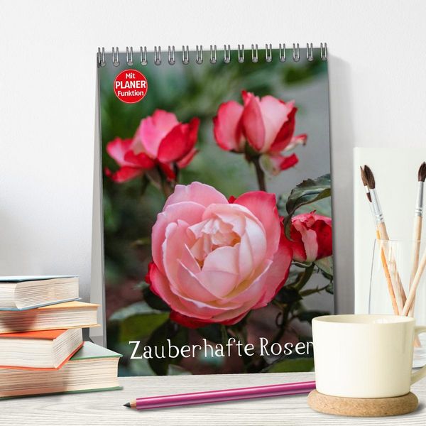 Produktbild: Zauberhafte Rosen (Tischkalender 2026 DIN A5 hoch), CALVENDO Monatskalender