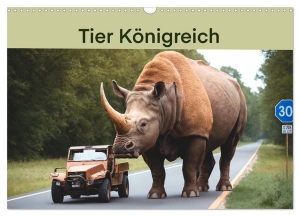 Produktbild: Tier K&ouml;nigreich (Wandkalender 2026 DIN A3 quer), CALVENDO Monatskalender