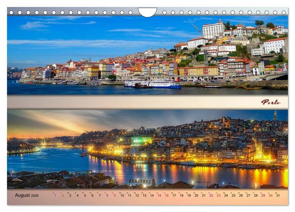 Produktbild: Faszinierende St&auml;dte, Panoramen (Wandkalender 2026 DIN A4 quer), CALVENDO Monatskalender