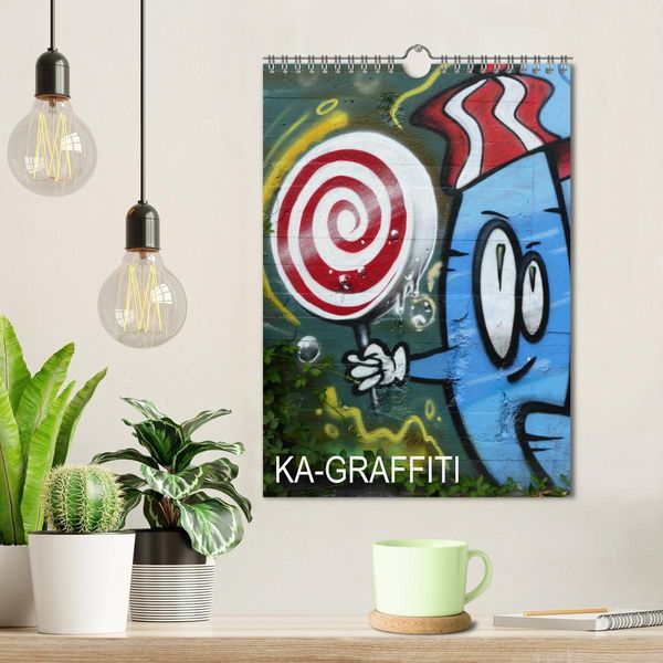 Produktbild: KA- GRAFFITI (Wandkalender 2026 DIN A4 hoch), CALVENDO Monatskalender