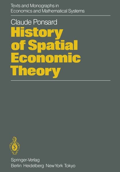 Produktbild: History of Spatial Economic Theory