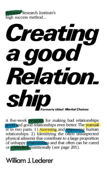 Produktbild: Creating a Good Relationship