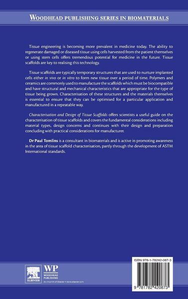 Produktbild: Characterisation and Design of Tissue Scaffolds