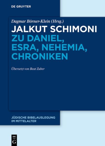 Produktbild: Jalkut Schimoni zu Daniel, Esra, Nehemia, Chroniken