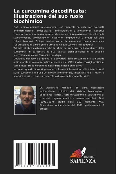 Produktbild: La curcumina decodificata: illustrazione del suo ruolo biochimico