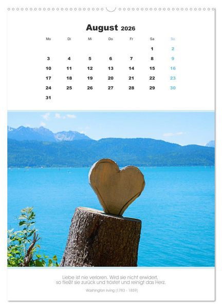 Produktbild: Attraktive Herzmotive 2026 (Wandkalender 2026 DIN A2 hoch), CALVENDO Monatskalender