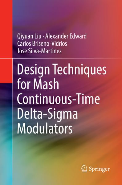 Produktbild: Design Techniques for Mash Continuous-Time Delta-Sigma Modulators
