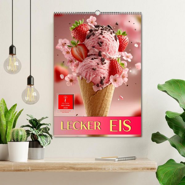 Produktbild: Lecker Eis (Wandkalender 2026 DIN A2 hoch), CALVENDO Monatskalender