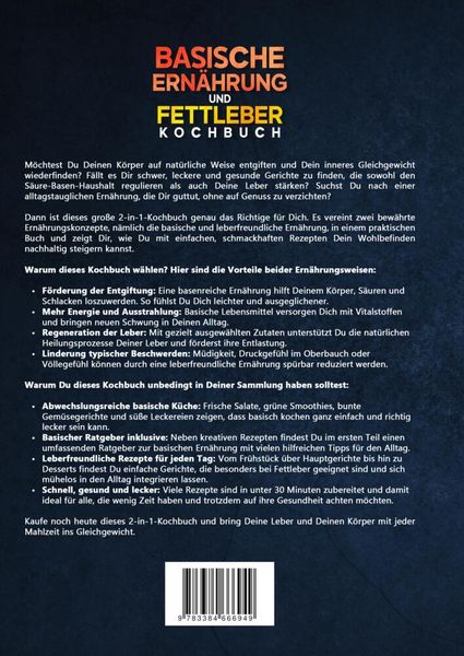 Produktbild: Basische Ern&auml;hrung und Fettleber Kochbuch