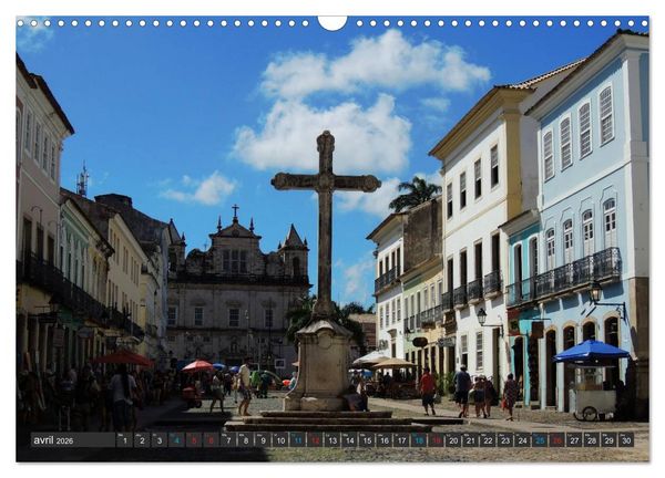 Produktbild: Salvador de Bahia &ndash; Br&eacute;sil (Calendrier mural 2026 DIN A3 vertical), CALVENDO calendrier mensuel