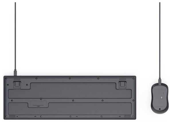 Produktbild: Hama CKM-200 Kabelgebunden Tastatur, Maus-Set Deutsch, QWERTZ Schwarz