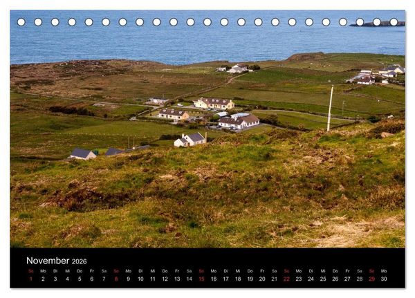 Produktbild: Unterwegs in Irland (Tischkalender 2026 DIN A5 quer), CALVENDO Monatskalender