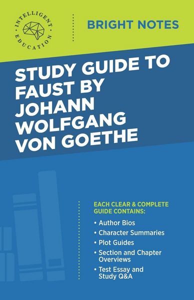 Produktbild: Study Guide to Faust by Johann Wolfgang von Goethe