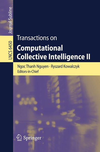 Produktbild: Transactions on Computational Collective Intelligence II
