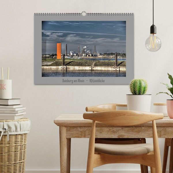 Produktbild: Duisburg am Rhein - R(h)einblicke (Wandkalender 2026 DIN A3 quer), CALVENDO Monatskalender