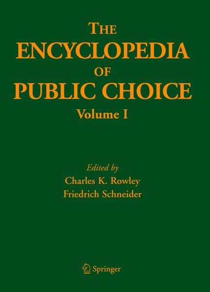 Produktbild: The Encyclopedia of Public Choice