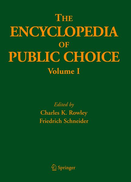 Produktbild: The Encyclopedia of Public Choice