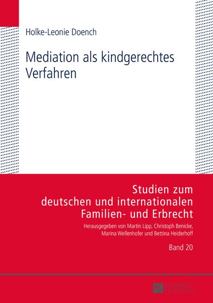 Produktbild: Mediation als kindgerechtes Verfahren