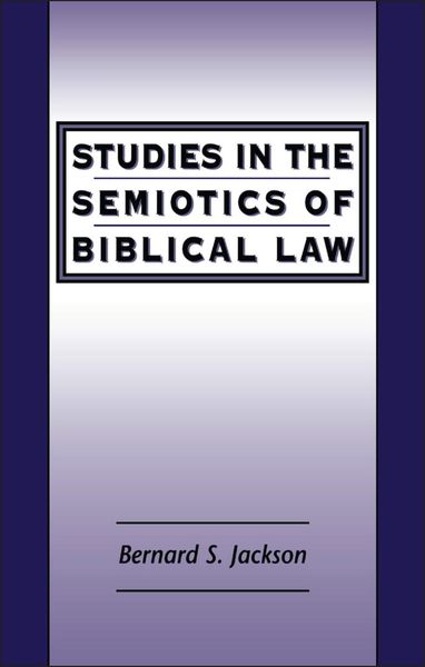 Produktbild: Studies in the Semiotics of Biblical Law