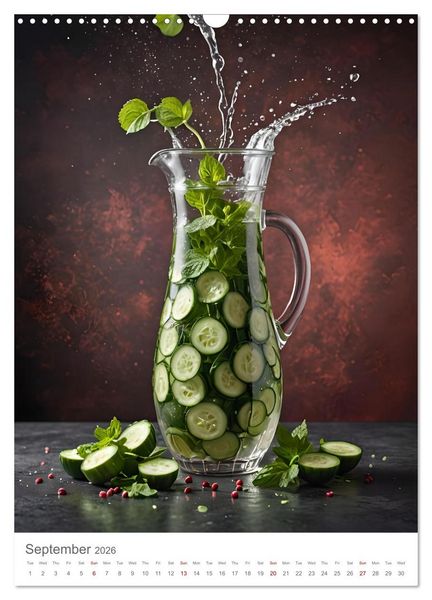 Produktbild: Pure refreshment - Infused water (Wall Calendar 2026 DIN A3 portrait), CALVENDO 12 Month Wall Calendar