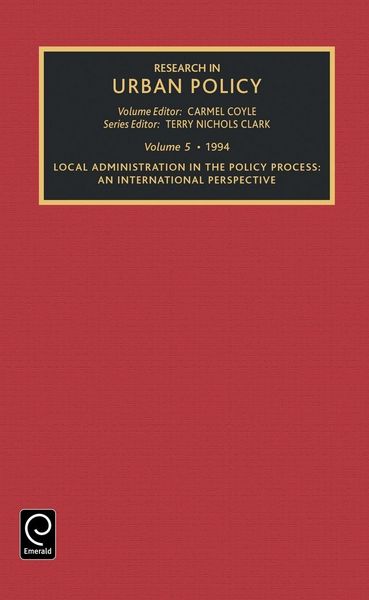 Produktbild: Research in Urban Policy