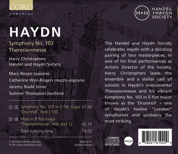 Produktbild: Londoner Sinfonie 103/Theresienmesse
