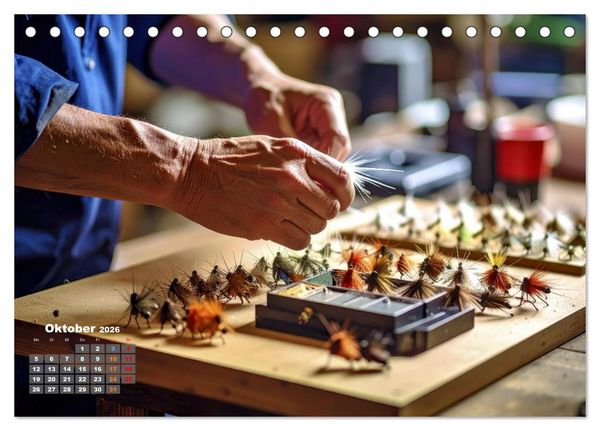 Produktbild: Die Kunst der Fliege (Tischkalender 2026 DIN A5 quer), CALVENDO Monatskalender
