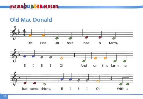 Produktbild: Meine bunten Noten f&uuml;r das Glockenspiel