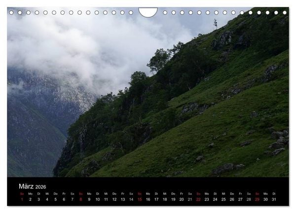 Produktbild: Schottland 2026 (Wandkalender 2026 DIN A4 quer), CALVENDO Monatskalender
